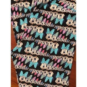 Womans  TALL & CURVY  LULAROE Leggings DISNEY MINNIE MOUSE HEADS PINK  NEW TC